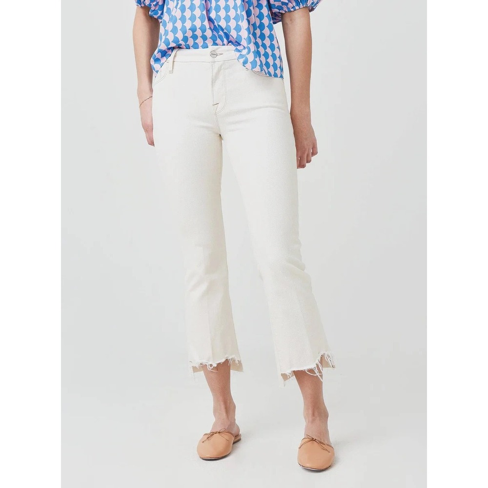 Frame Le‎ Crop Mini Boot Jeans in Au Natural Chew Women 26 Cropped NWOT $245